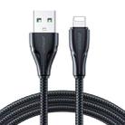 JOYROOM 2.4A USB to 8 Pin Surpass Series Fast Charging Data Cable, Length:0.25m(Black) - 1