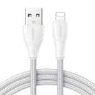 JOYROOM 2.4A USB to 8 Pin Surpass Series Fast Charging Data Cable, Length:0.25m(White) - 1