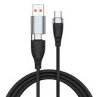 ADC-008 2 in 1 PD 100W USB/Type-C to Type-C Fast Charge Data Cable, Length: 1m - 1