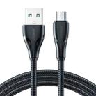 JOYROOM 2.4A USB to Micro USB Surpass Series Fast Charging Data Cable, Length:0.25m(Black) - 1
