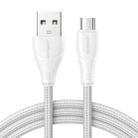 JOYROOM 2.4A USB to Micro USB Surpass Series Fast Charging Data Cable, Length:0.25m(White) - 1