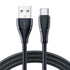 JOYROOM 3A USB to Type-C Surpass Series Fast Charging Data Cable, Length:0.25m(Black) - 1