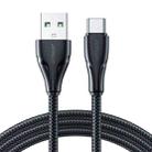 JOYROOM 3A USB to Type-C Surpass Series Fast Charging Data Cable, Length:2m(Black) - 1