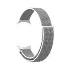 For Google Pixel Watch Nylon Woven Plastic Connector Watch Band(Grey) - 1