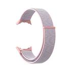 For Google Pixel Watch Nylon Woven Plastic Connector Watch Band(Pink Sand) - 1