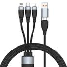 ADC-008 100W USB/Type-C to Type-C + 8 Pin + Micro USB Two to Three Fully Compatible Fast Charge Data Cable, Length:1.2m - 1