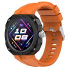 For Huawei Watch GT Cyber Monochrome Silicone Watch Band(Orange) - 1