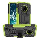 For Nokia C200 Tire Texture TPU + PC Phone Case with Holder(Green) - 1