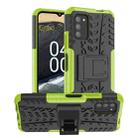 For Nokia G100 Tire Texture TPU + PC Phone Case with Holder(Green) - 1