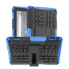 For Amazon Kindle Fire HD 8 2022 Tire Texture TPU + PC Tablet Case with Holder(Blue) - 1