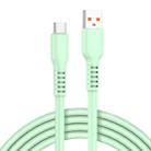 ADC-014 6A USB to USB-C/Type-C Liquid Silicone Data Cable, Length:1m(Green) - 1