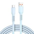 ADC-014 6A USB to USB-C/Type-C Liquid Silicone Data Cable, Length:1m(Blue) - 1