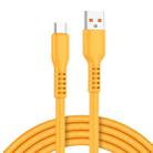 ADC-014 6A USB to USB-C/Type-C Liquid Silicone Data Cable, Length:1m(Orange) - 1