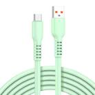 ADC-014 6A USB to USB-C/Type-C Liquid Silicone Data Cable, Length:2m(Green) - 1