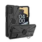 For Nokia G100 Armor Bear Shockproof PC + TPU Phone Case with Ring(Black) - 1