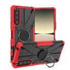 For Sony Xperia 5 IV Armor Bear Shockproof PC + TPU Phone Case with Ring(Red) - 1