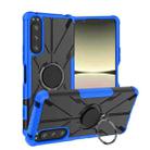 For Sony Xperia 5 IV Armor Bear Shockproof PC + TPU Phone Case with Ring(Blue) - 1