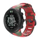 For Suunto Core TPU Printed Watch Band(Red Camouflage) - 1