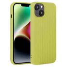 For iPhone 14 Plus Weave Texture Silicone Phone Case(Green) - 1