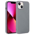 For iPhone 13 Weave Texture Silicone Phone Case(Grey) - 1