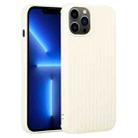 For iPhone 13 Pro Weave Texture Silicone Phone Case(White) - 1