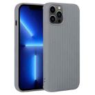 For iPhone 13 Pro Weave Texture Silicone Phone Case(Grey) - 1