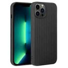 For iPhone 13 Pro Max Weave Texture Silicone Phone Case(Black) - 1
