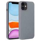 For iPhone 11 Weave Texture Silicone Phone Case(Grey) - 1