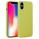 For iPhone X / XS Weave Texture Silicone Phone Case(Green) - 1