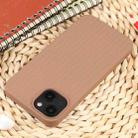 For iPhone SE 2022 / SE 2020 / 7 / 8 Weave Texture Silicone Phone Case(Brown) - 4