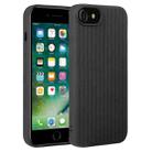 For iPhone SE 2022 / SE 2020 / 7 / 8 Weave Texture Silicone Phone Case(Black) - 1