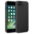 For iPhone 7 Plus / 8 Plus Weave Texture Silicone Phone Case(Black) - 1