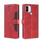 For Xiaomi Redmi A1+ 4G Skin Feel Magnetic Buckle Leather Phone Case(Red) - 1