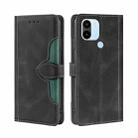 For Xiaomi Redmi A1+ 4G Skin Feel Magnetic Buckle Leather Phone Case(Black) - 1