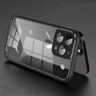 For iPhone 14 Pro Max Electroplated PC Transparent Phone Case(Black) - 1