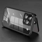 For iPhone 14 Pro Electroplated PC Transparent Phone Case(Black) - 1