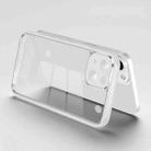 For iPhone 14 Electroplated PC Transparent Phone Case(White) - 1