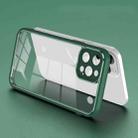 For iPhone 12 Pro Max Electroplated PC Transparent Phone Case(Green) - 1