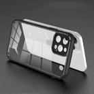 For iPhone 12 Pro Electroplated PC Transparent Phone Case(Black) - 1