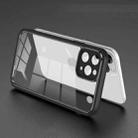 For iPhone 11 Pro Max Electroplated PC Transparent Phone Case(Black) - 1