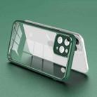 For iPhone 11 Pro Electroplated PC Transparent Phone Case(Green) - 1