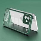 For iPhone 11 Electroplated PC Transparent Phone Case(Green) - 1