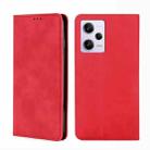 For Xiaomi Redmi Note 12 Pro 5G China Skin Feel Magnetic Horizontal Flip Leather Phone Case(Red) - 1