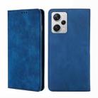 For Xiaomi Redmi Note 12 Pro+ China Skin Feel Magnetic Horizontal Flip Leather Phone Case(Blue) - 1