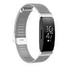 Stainless Steel Metal Mesh Wrist Strap Watch Band for Fitbit Inspire / Inspire HR / Ace 2, Size: S(Silver) - 1