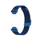Stainless Steel Metal Mesh Wrist Strap Watch Band for Fitbit Inspire / Inspire HR / Ace 2, Size: L(Dark Blue) - 3