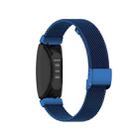 Stainless Steel Metal Mesh Wrist Strap Watch Band for Fitbit Inspire / Inspire HR / Ace 2, Size: L(Dark Blue) - 4