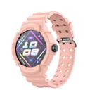 For Huawei Watch GT Cyber Integrated Silicone Watch Band(Pink) - 1