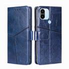 For Xiaomi Redmi A1+ 4G Geometric Stitching Horizontal Flip Leather Phone Case(Blue) - 1