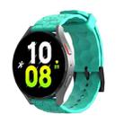 22mm Football Texture Silicone Watch Band(Mint Green) - 1